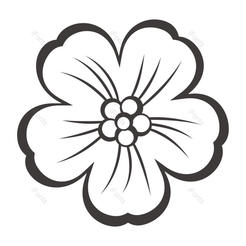 花纹图片,黑白元素,复古花纹PNG,花卉免抠素材